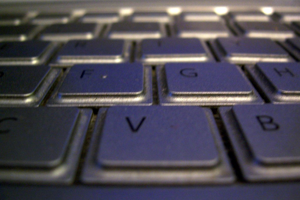 Close up photo of keyboard keys.